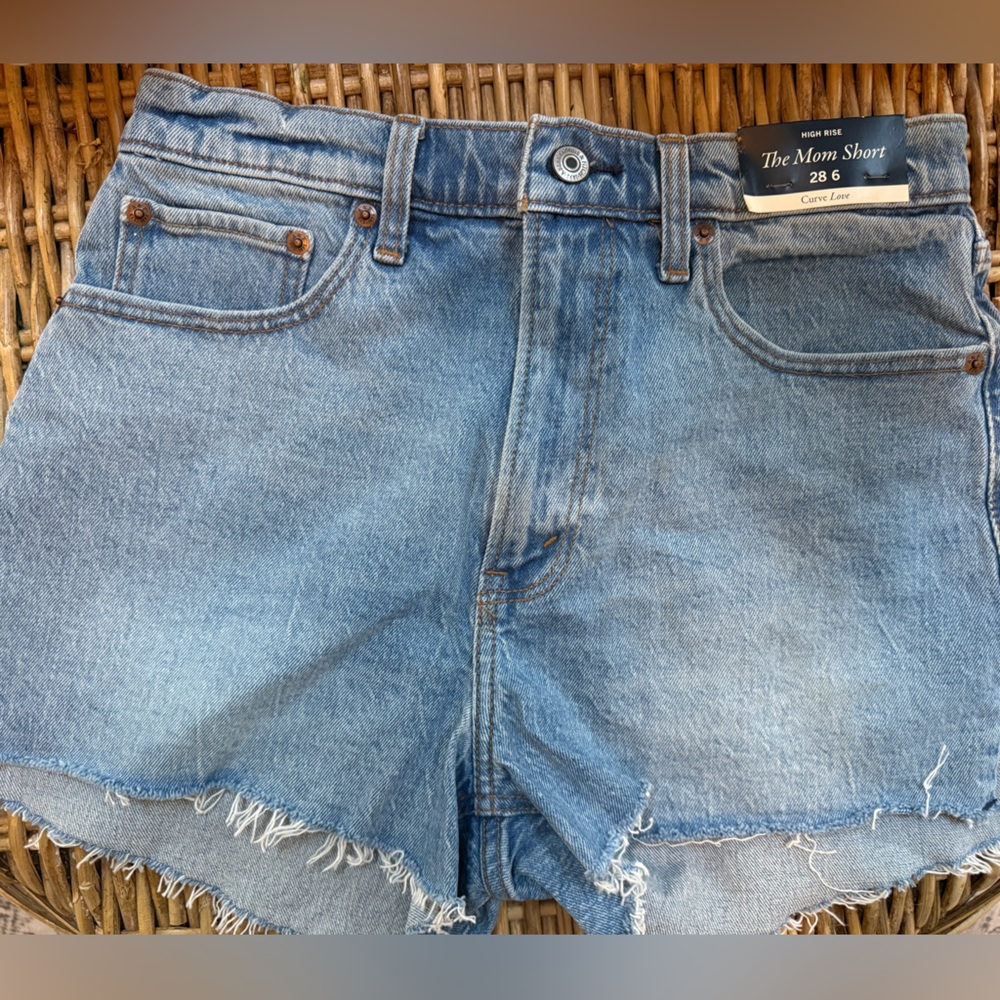 Abercrombie & Fitch high rise mom shorts curve love